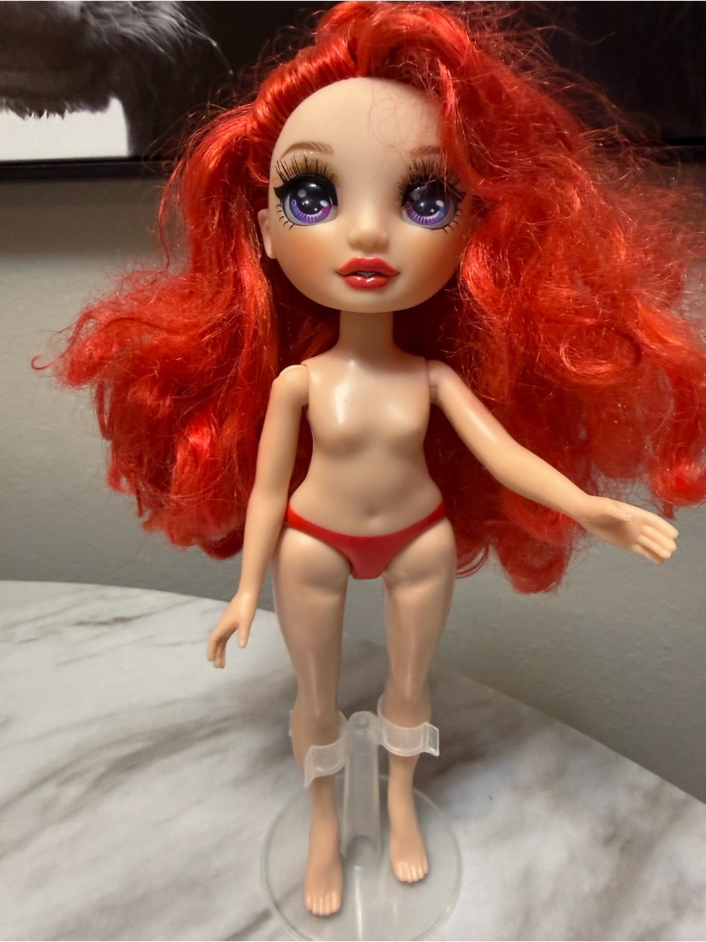 Rainbow High Swim & Style Ruby Anderson fashion doll bright red hair purple eyes